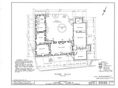 Southwestern Style Adobe Courtyard Home, architectural drawings, 4 bedrooms