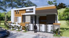 House Plan 40×60 Feet 12×18 Meter 3 Beds 2 Baths Terrace Roof (A4 Hard Copy)