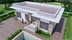 36×20 Feet Small House 11×6 Meter 3 Beds 2 Baths Terrace PDF & (A4 Hard Copy)