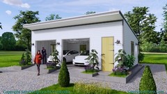 30×20 Garage Shed Plan 9×6 Meter 2 Car Shed Roof PDF Plans (A4 Hard Copy)