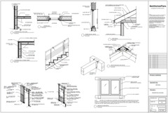 40’x45’ 3 Bed, 3 Bath Modern Cottage Architectural Build Plans PDF Download.