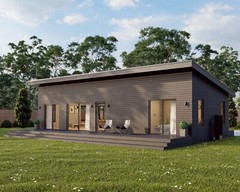 Modern Cabin House, 20′ x 44′, 880 Sq Ft, Tiny House, Architectural Plans