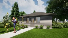 Tiny Home House Plans – 1 Bedroom, 1 bath, PDF Blue Prints, Perfect for AirBnB  