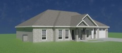 2120 sq.ft., 4 Bedroom, 3 Bath, 2-car garage – Craftsman Home / House Plan