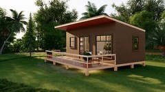 20′ x 30′ Wood Cabin Building Plans – Spacious Layout, Porch, Bedroom, and More