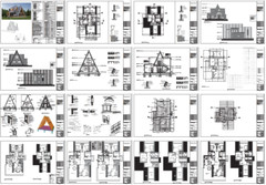 41’x66’ 4 Bedroom, 3 Baths Modern A-Frame Cabin Architecture Plans PDF Download.