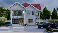 Elegant 4-Bedroom Two-Story House Plan