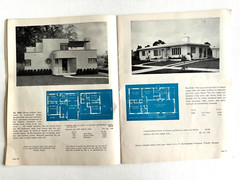 1950’s Mid Century Style Homes in Brick w/ Floor Plans- 32 in Color