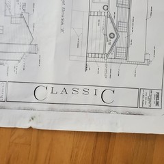 Colorado Blueprints Classic Homes Set of 5 Blue Print Papers Fine Line Design