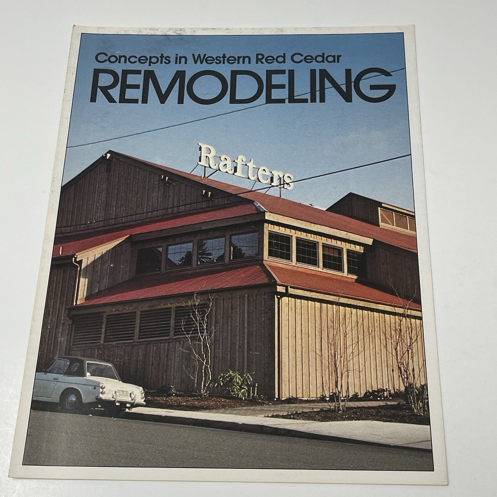 1960’s Western Red Cedar Lumber Remodeling Home Design Idea Dealer Brochure