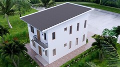 20×30 Duplex House 6×9 Meter 2 Beds 1 Bath Each Floor Shed PDF & A4 Hard Copy