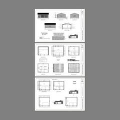30×24 2-Car Garage — 720 sqft — PDF Floor Plan — 9ft Walls — Model 1B