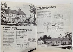 Vintage 1978 Colonial Home Plans Catalog Blueprints Classic Two Story Tradition