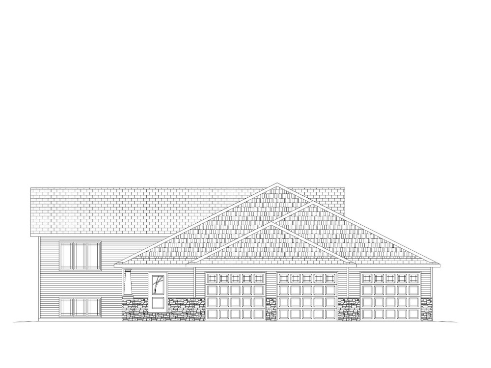 Quaint Split Level Home Plan – 6 Bedroom 3 Bath Master Suite
