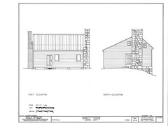 Small Colonial home, Saltbox style Sowell Cottage, 1830s, 2-3 bedrooms