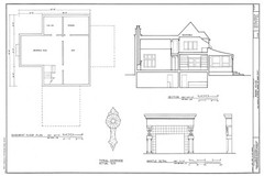 Architectural House Plans – Tudor style home full of charm – 3 bedrooms, sunroom
