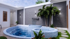 33×65 Feet House Plans 10×20 Meter 3 Bedrooms with Swimming Pool (A4 Hard Copy)