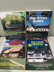 Lot Of 4 Home Building Plans Books