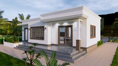 40×30 Feet House Plan 12×9 Meter 2 Beds 2 Baths Flat Roof PDF (A4 Hard Copy)