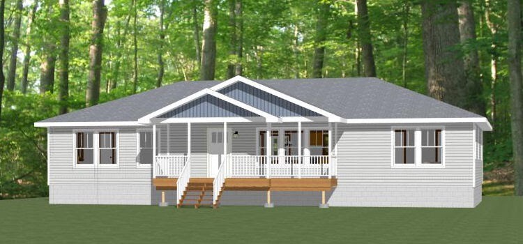 60×30 House — 4 bedroom 3 Bath — 1,800 sqft — PDF Floor Plan — Model 4