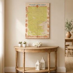 Philmont Scout Ranch New Mexico c1960 Vintage Topographic Map Wall Art