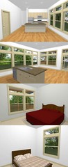 28×34 House — 2 Bedroom 2 Bath — 952 sq ft — PDF Floor Plan — Model 1F