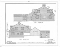 Dutch Colonial house plans, detailed blueprints, New England home, printed plans