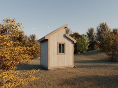 Shed Plans 8′ X 8′ Outdoor Garden Storage Blueprints with Workbench Layout