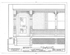 Victorian Shingle Style home for a narrow lot – detailed plans, charming porch