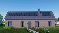 Sustainable Solar Energy Home Plans – 3 Bedrooms, Skylights, Carport