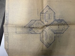 Vintage 1963 Lake Tahoe Alpine Meadows MCM Cabin Blueprints Mid Century