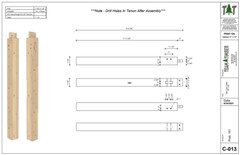 16′ x 30′ Mini Lake Cabin Timber Frame Plan Set