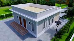 30×30 Feet Small House 9×9 Meter 2 Beds 2 Baths Terrace Roof PDF &(A4 Hard Copy)