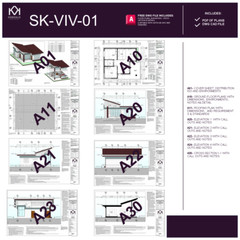 383 3/4″ x 448-3/4″ (09.75X11.40 m) A Frame Modern House – Plan Blueprint PDF