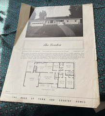 Book Town Country Homes 1950s The London 511-4965 First Edition Floor Plans
