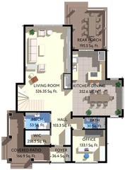 39’x49’ 3 Beds, 3 Baths Luxury Modern House Architectural Build Plans PDF.