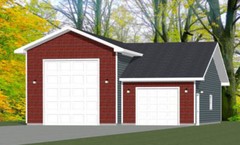36×48 1 RV Garage – 1,600 sq ft – PDF Floor Plan – Model 2A