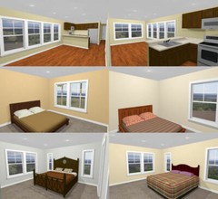 44×48 Apartment with 2-Car 1-RV Garage – PDF FloorPlan – 1,645 sqft – Model 5S