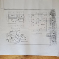 Colorado Blueprints Classic Homes Set of 5 Blue Print Papers Fine Line Design