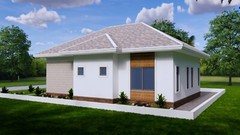 38×42 Feet House Plans 11.5×12.7 Meter 3 Bed 2 Bath Hip Roof PDF (A4 Hard Copy)