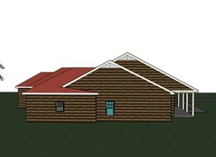 Abbigale 2161G 4 LOG home, house plan 4 beds, 2.5 baths PDF