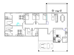 23′ x 69 ‘ Ft House Home Building Plan With AutoCAD File & 3D Visualization