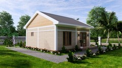 Custom Small House Plan 23×23 Feet 7×7 Meter 1 Bed 1 Bath Gable (A4 Hard Copy)