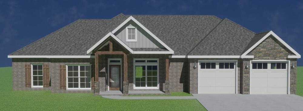 2300 sq.ft., 4 Bedroom, 3 Bath, 2-car garage – Craftsman Home / House Plan