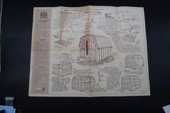 Vtg Barn Kit Build Instructional Information Ephemera 1978 Jer MFG. USA Unusual