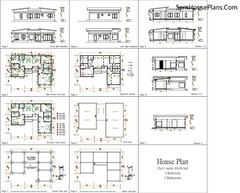 49×36 Modern Home Plan 15×11 Meter 3 Bedrooms PDF Full Plans (A4 Hard Copy)