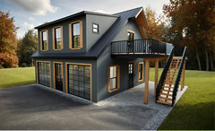 848 Sqft ADU (in-law suite) 2 car Shop/Garage with a 1Bed/1.5Bath APT. above