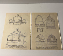 Original 1912 William A. Radford Barn Construction Plates Lot of 2