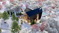 Shift Barn House 3 Bed, Terrace, Balcony CAD Blueprints Metric/Imperial