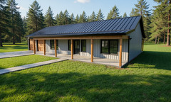 Modern Country Farmhouse Plan 1320 Sq Ft, 3 Bed – 2 Bath – 2 Car garage